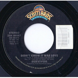 Survivor Didn't Know It Was Love USED VINYL 7INCH 45 RPM