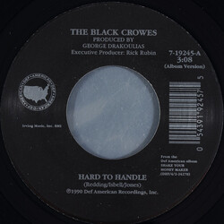 The Black Crowes Hard To Handle USED VINYL 7INCH SINGLE 45 RPM