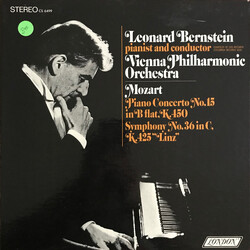 Leonard Bernstein / Wiener Philharmoniker / Wolfgang Amadeus Mozart Piano Concerto No. 15 In B Flat, K. 450 / Symphony No. 36 In C, K. 425 "Linz" Viny