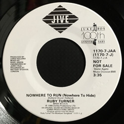 Ruby Turner Nowhere To Run (Nowhere To Hide) USED VINYL 7INCH 45 RPM SINGLE PROMO