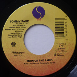 Tommy Page Turn On The Radio Vinyl 7" USED
