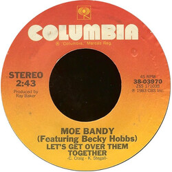 Moe Bandy Let's Get Over Them Together USED VINYL 7INCH 45 RPM STYRENE