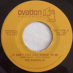 The Kendalls It Don't Feel Like Sinnin' To Me USED VINYL 7INCH 45 RPM SINGLE STEREO