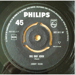 Jimmy Dean Big Bad John USED VINYL 7INCH SINGLE 45 RPM