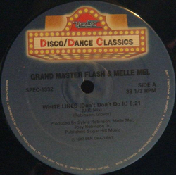 Grandmaster Flash & Melle Mel White Lines (Don't Don't Do It) Vinyl 12" USED
