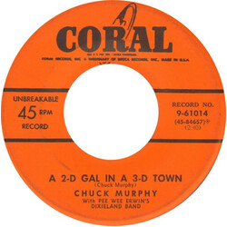 Chuck Murphy / Pee Wee Erwin's Dixieland Band A 2-D Gal In A 3-D Town / One Beer USED VINYL 7INCH 45 RPM