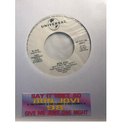 Bon Jovi / 98 Degrees Say It Isn't So / Give Me Just One Night USED VINYL 7INCH 45 RPM JUKEBOX PROMO