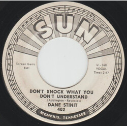 Dane Stinit Don't Knock What You Don't Understand USED VINYL 7INCH 45 RPM SINGLE PROMO