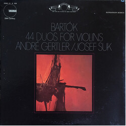 Béla Bartók / André Gertler / Josef Suk 44 Duos For Violins Vinyl LP USED