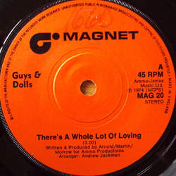 Guys 'n Dolls There's A Whole Lot Of Loving Vinyl 7" USED