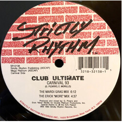Club Ultimate Carnival 93 USED VINYL 12INCH 33 S RPM