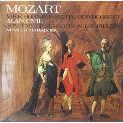 Wolfgang Amadeus Mozart / Alan Civil / Sir Neville Marriner / The Academy Of St. Martin-in-the-Fields Vier Hornkonzerte  • Rondo KV371 Vinyl LP USED