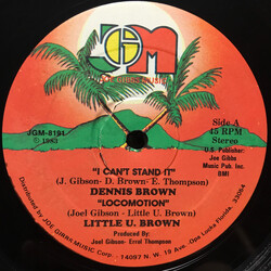 Dennis Brown / Little U Brown / Joe Gibbs & The Professionals I Can't Stand It / Locomotion Vinyl 12" USED