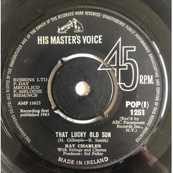 Ray Charles That Lucky Old Sun / Mississippi Mud USED VINYL 7INCH 45 RPM SINGLE
