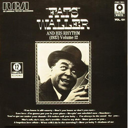 Fats Waller & His Rhythm (1937) Volume 12 Vinyl LP USED