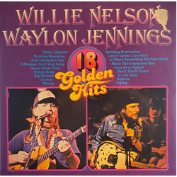 Willie Nelson / Waylon Jennings 18 Golden Hits Vinyl LP USED