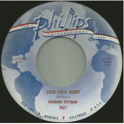 Barbara Pittman Cold Cold Heart / Everlasting Heart USED VINYL 7INCH SINGLE 45 RPM