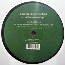 Koss / Marcus Henriksson / Sebastian Mullaert The Möllan Session Edit Pt.2 USED VINYL 12INCH