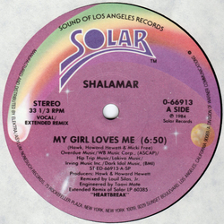 Shalamar My Girl Loves Me Vinyl 12" USED