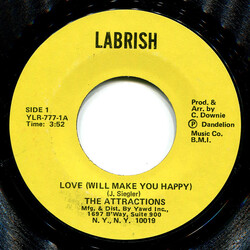 Main Attraction (7) Love (Will Make You Happy) USED VINYL 7INCH 45 RPM