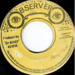 The Observers International Pum Pum / Reggae Matic USED VINYL 7INCH 45 RPM SINGLE