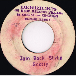 Scotty (2) / The Crystalites Jam Rock Style USED VINYL 7INCH 45 RPM WHITE LABEL