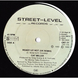 Cat Miller Ready Or Not USED VINYL 12INCH 45 RPM