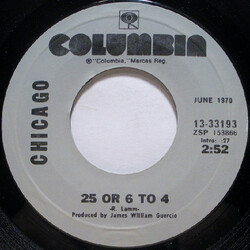 Chicago (2) 25 Or 6 To 4 / Make Me Smile USED VINYL 7INCH 45 RPM