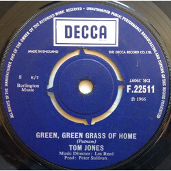 Tom Jones Green, Green Grass Of Home / Promise Her Anything USED VINYL 7INCH 45 RPM SINGLE