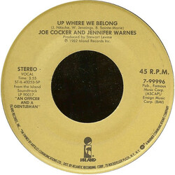 Joe Cocker / Jennifer Warnes Up Where We Belong / Sweet Li'l Woman USED VINYL 7INCH SINGLE 45 RPM REISSUE