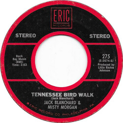 Jack Blanchard & Misty Morgan / Sammi Smith Tennessee Bird Walk / Help Me Make It Through The Night USED VINYL 7INCH 45 RPM SINGLE STEREO