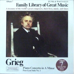Edvard Grieg Piano Concerto In A Minor - Peer Gynt Suite No. 1 Vinyl LP USED