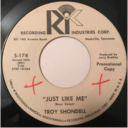 Troy Shondell Just Like Me / Just A Dream USED VINYL 7INCH 45 RPM PROMO MONO