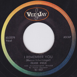 Frank Ifield I Remember You / I Listen To My Heart USED VINYL 7INCH 45 RPM SINGLE