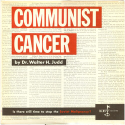 Dr. Walter H. Judd Communist Cancer Vinyl LP USED