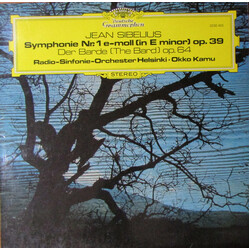 Jean Sibelius / Radion Sinfoniaorkesteri / Okko Kamu Symphonie Nr. 1 E-moll (In E Minor) Op. 39 / Der Barde (The Bard) Op. 64 Vinyl LP USED