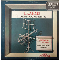 Johannes Brahms / Christian Ferras / Wiener Philharmoniker / Carl Schuricht Violin Concerto Vinyl LP USED