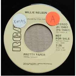 Willie Nelson Pretty Paper USED VINYL 7INCH 45 RPM PROMO REISSUE
