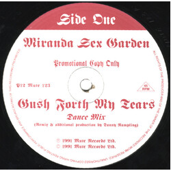 Miranda Sex Garden Gush Forth My Tears USED VINYL 12INCH PROMO