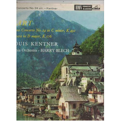 Wolfgang Amadeus Mozart / Louis Kentner / Philharmonia Orchestra / Harry Blech Piano Concerto In C Minor, K.491 ‧ Sonata In D Major, K.576 Vinyl LP US