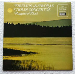 Jean Sibelius / Antonín Dvořák / Ruggiero Ricci Violin Concertos Vinyl LP USED