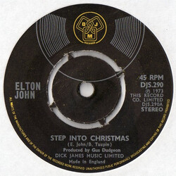 Elton John Step Into Christmas VINYL 7" USED