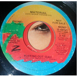 Material / Nona Hendryx Busting Out (Edit) USED VINYL 7INCH 45 RPM PROMO STEREO MONO