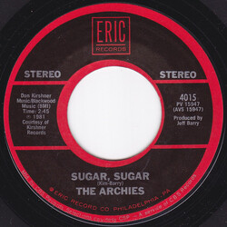 The Archies / Albert Hammond Sugar, Sugar / It Never Rains In Southern California USED VINYL 7INCH SINGLE STYRENE STEREO