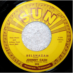 Johnny Cash And The Tennessee Three Wide Open Road / Belshazah USED VINYL 7INCH 45 RPM
