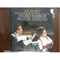 Wolfgang Amadeus Mozart / Ingrid Haebler / Henryk Szeryng Sonatas For Piano And Violin K. 377, K. 378 Vinyl LP USED
