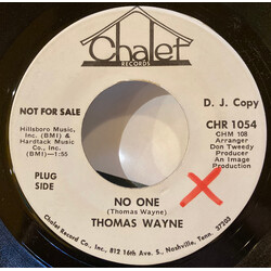 Thomas Wayne No One / You're Tearing Down My Mind Vinyl 7" USED