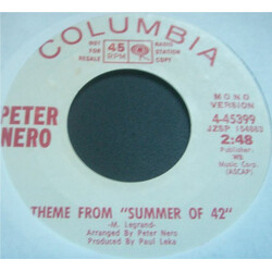Peter Nero Theme From "Summer Of 42" VINYL 7" USED