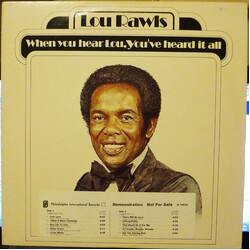 Lou Rawls When You Hear Lou, You've Heard It All Vinyl LP USED