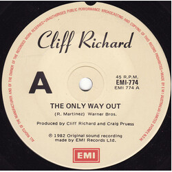Cliff Richard The Only Way Out USED VINYL 7INCH 45 RPM